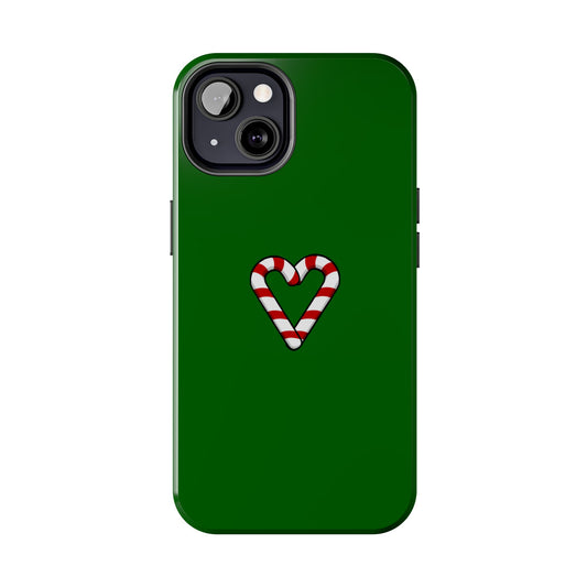 Candy Cane Heart Green