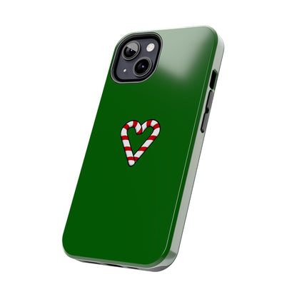 Candy Cane Heart Green